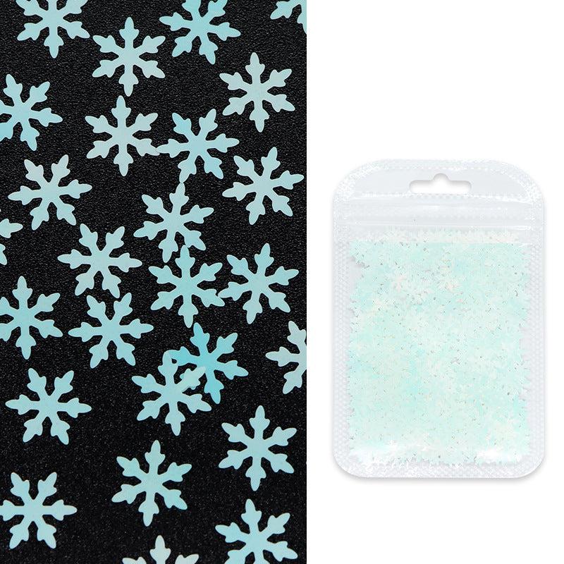 3D Mermaid Nail Art Sequins Snowflake Shape