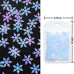 3D Mermaid Nail Art Sequins Snowflake Shape