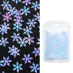 3D Mermaid Nail Art Sequins Snowflake Shape