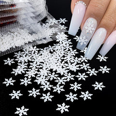 3D Mermaid Nail Art Sequins Snowflake Shape