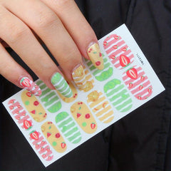 Spring & Summer Full Wrap Toenail Polish Stickers Self Adhesive Art Decal Strips