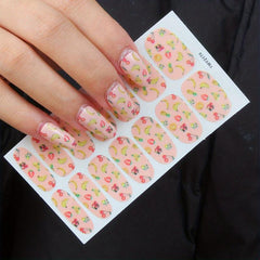 Spring & Summer Full Wrap Toenail Polish Stickers Self Adhesive Art Decal Strips