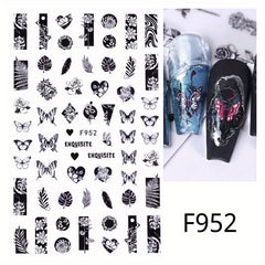 Devilish Halloween Nail Art Stickers Realistic Decals for Acrylic Nails