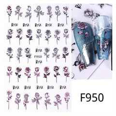 Devilish Halloween Nail Art Stickers Realistic Decals for Acrylic Nails