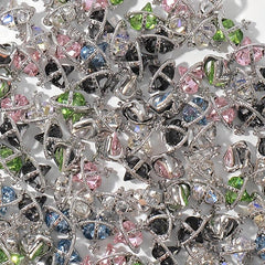 20pcs Y2K Nail Art Charms With Rhinestones 3D Planet Saturn Nail Art Accessories