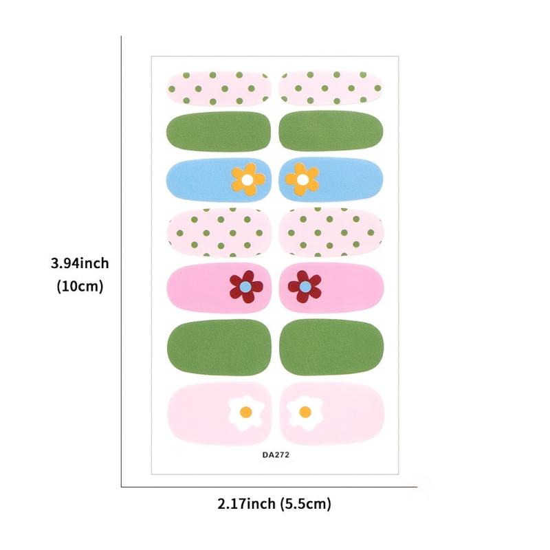 DIY Nail Polish Stickers Full Wrap Manicure Decal Strips for Women and Girls