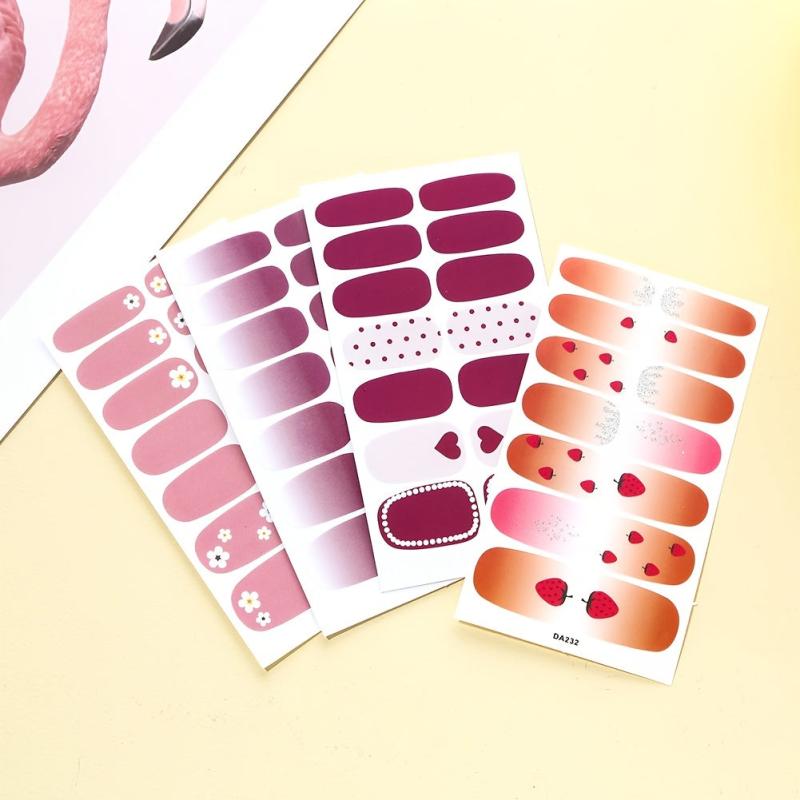 DIY Nail Polish Stickers Full Wrap Manicure Decal Strips for Women and Girls