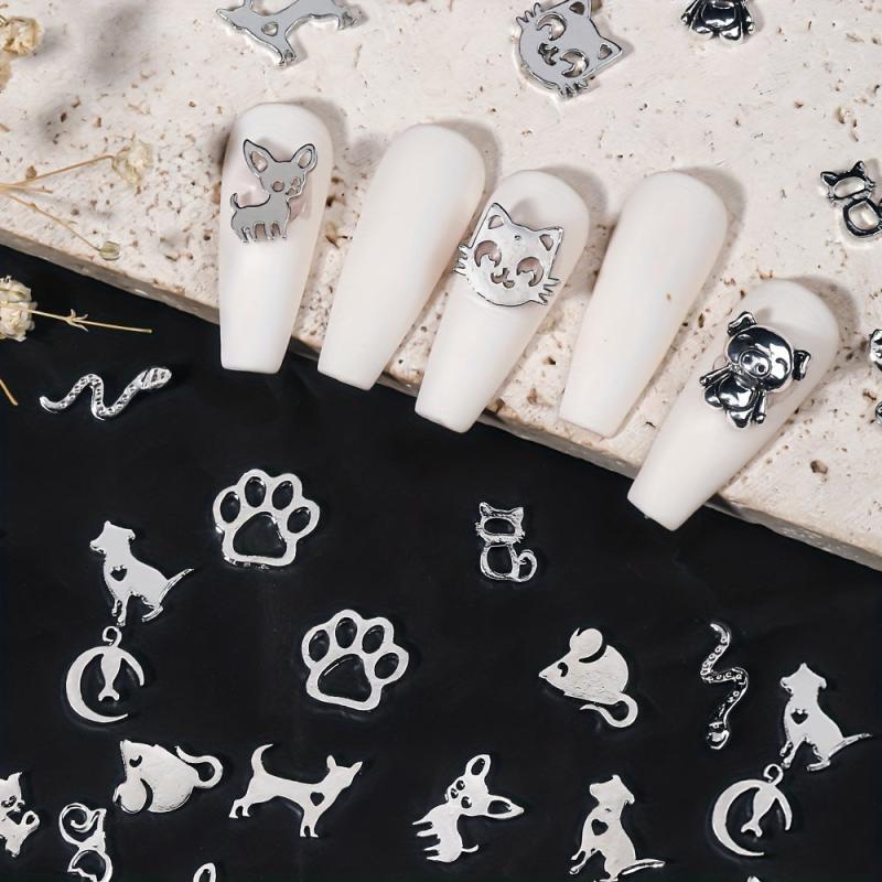 3D Animal Rivet Nail Art Metal Alloy Accessories for Nail Designs