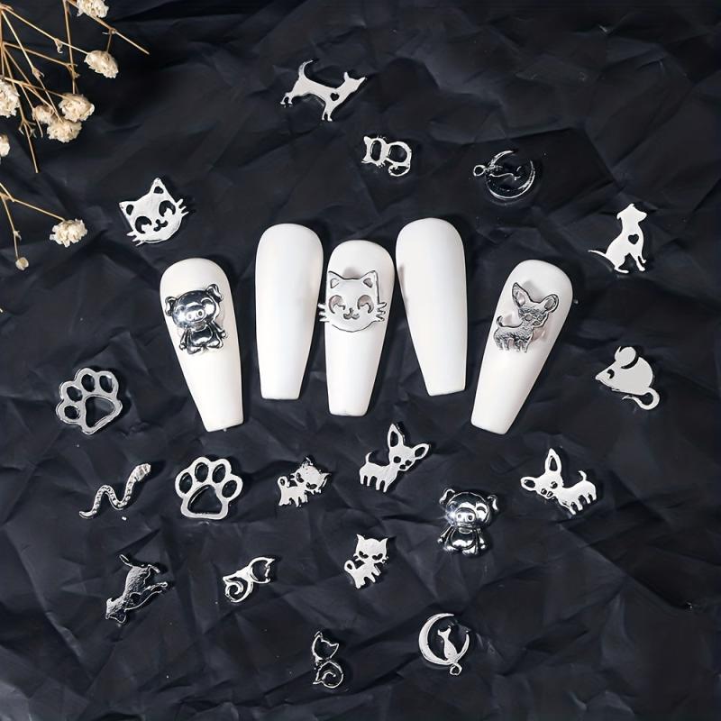 3D Animal Rivet Nail Art Metal Alloy Accessories for Nail Designs