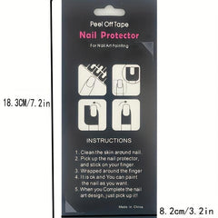 Peel Off Tape for Nail Art - Protect Nails and Skin