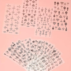3D Floral Totem Nail Art Stickers Easy to Apply and Long Lasting