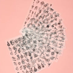 3D Floral Totem Nail Art Stickers Easy to Apply and Long Lasting