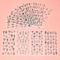 3D Floral Totem Nail Art Stickers Easy to Apply and Long Lasting