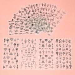 3D Floral Totem Nail Art Stickers Easy to Apply and Long Lasting