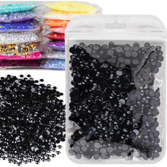 5000PCS 3mm Resin Rhinestones Bulk Pink AB Flatback Round Jelly Rhinestones