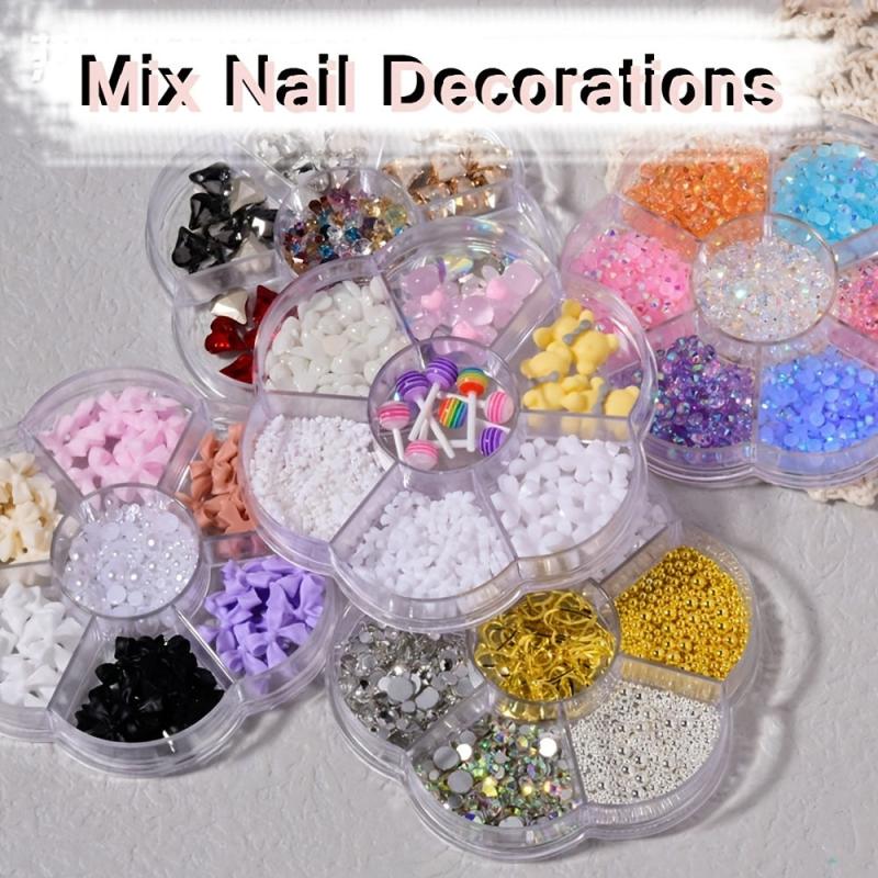 Mix Colors Lollipop Butterfly Candy Nail Art Decorations