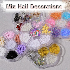Mix Colors Lollipop Butterfly Candy Nail Art Decorations