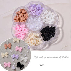 Mix Colors Lollipop Butterfly Candy Nail Art Decorations