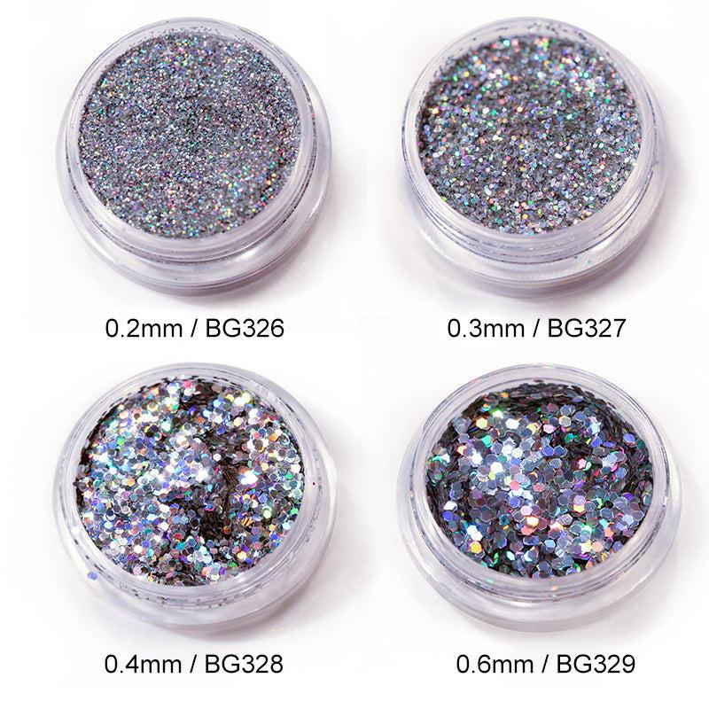 Sparkling Glitter Nail Decals Sequins for Nail Art, 0.2mm, 1 Bottle