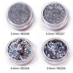 Sparkling Glitter Nail Decals Sequins for Nail Art, 0.2mm, 1 Bottle