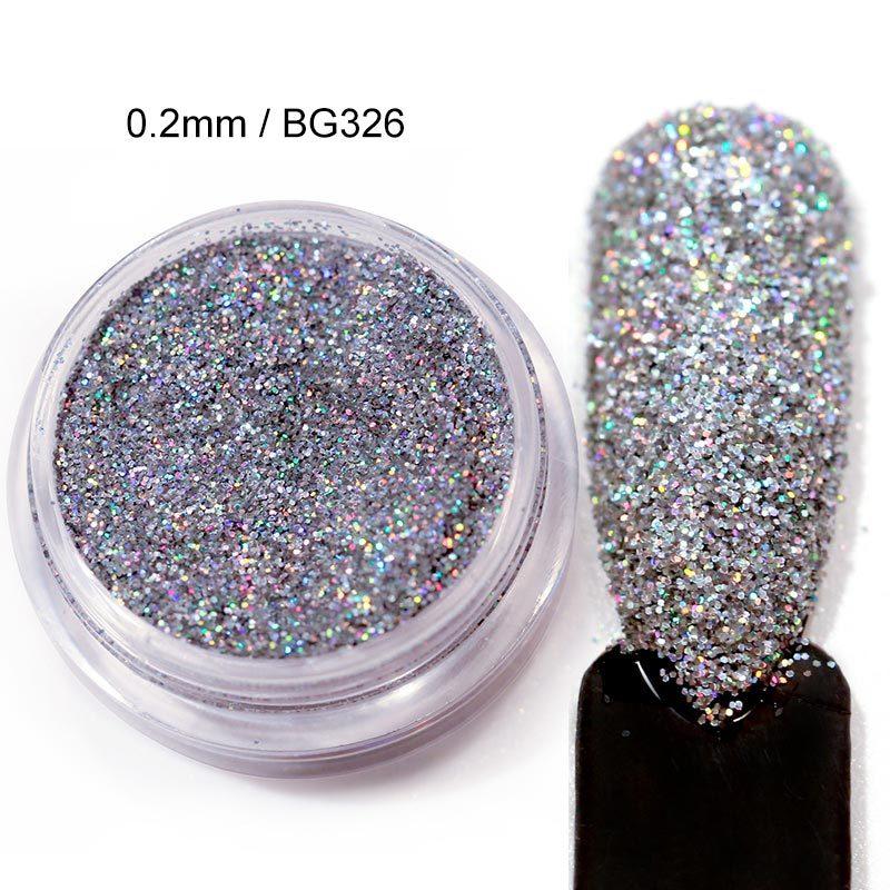 Sparkling Glitter Nail Decals Sequins for Nail Art, 0.2mm, 1 Bottle