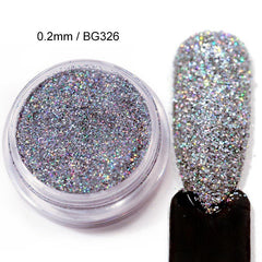 Sparkling Glitter Nail Decals Sequins for Nail Art, 0.2mm, 1 Bottle
