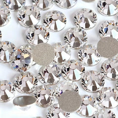 Nail Art Gems Jewelry Heart Rhinestone Round Shape Flatback Crystal Glass