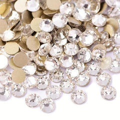 Nail Art Gems Jewelry Heart Rhinestone Round Shape Flatback Crystal Glass