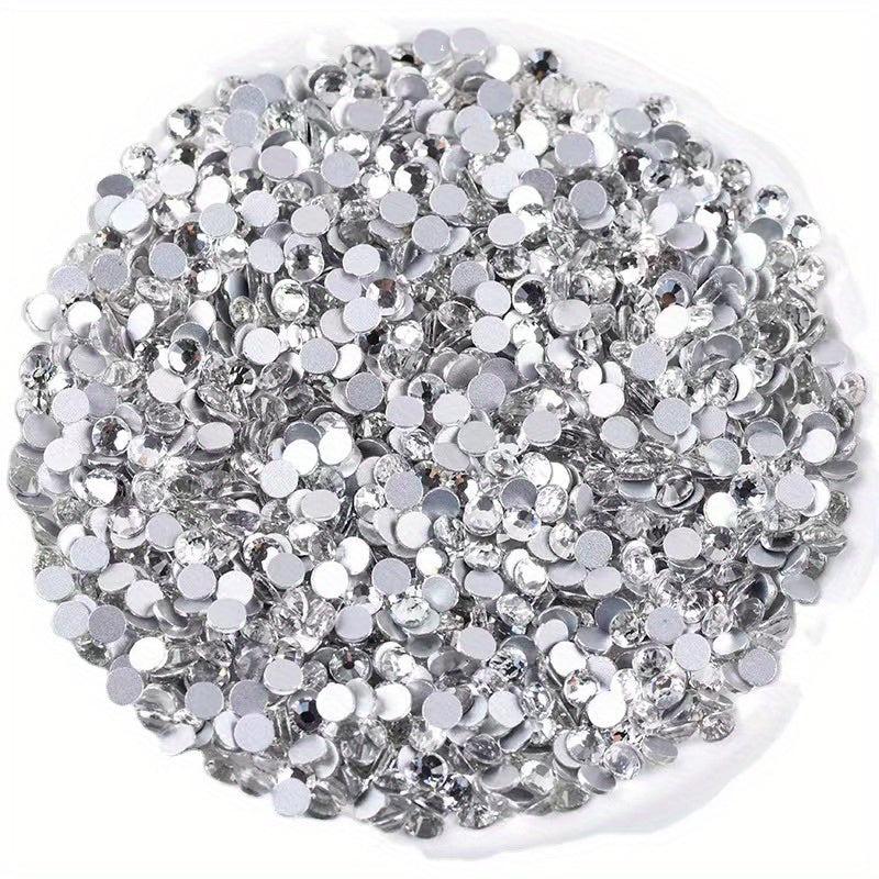 Nail Art Gems Jewelry Heart Rhinestone Round Shape Flatback Crystal Glass