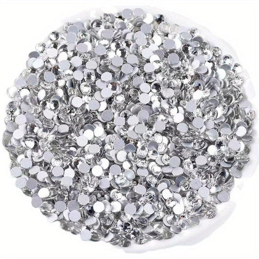 Nail Art Gems Jewelry Heart Rhinestone Round Shape Flatback Crystal Glass