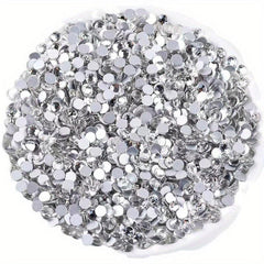 Nail Art Gems Jewelry Heart Rhinestone Round Shape Flatback Crystal Glass