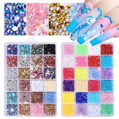 3500pcs Colorful Rhinestones for Nail Art DIY Crafts