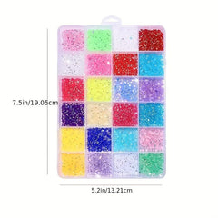 3500pcs Colorful Rhinestones for Nail Art DIY Crafts