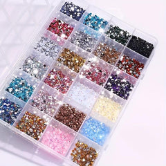 3500pcs Colorful Rhinestones for Nail Art DIY Crafts