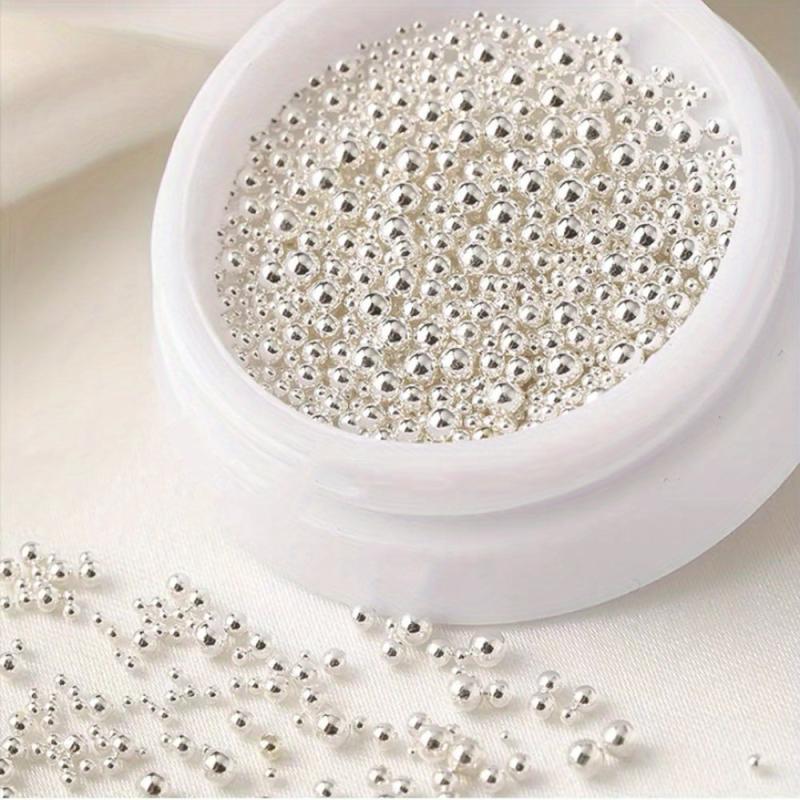 Mini Micro Stainless Steel Nail Ball Bead for DIY or Salon 3D Nail Caviar