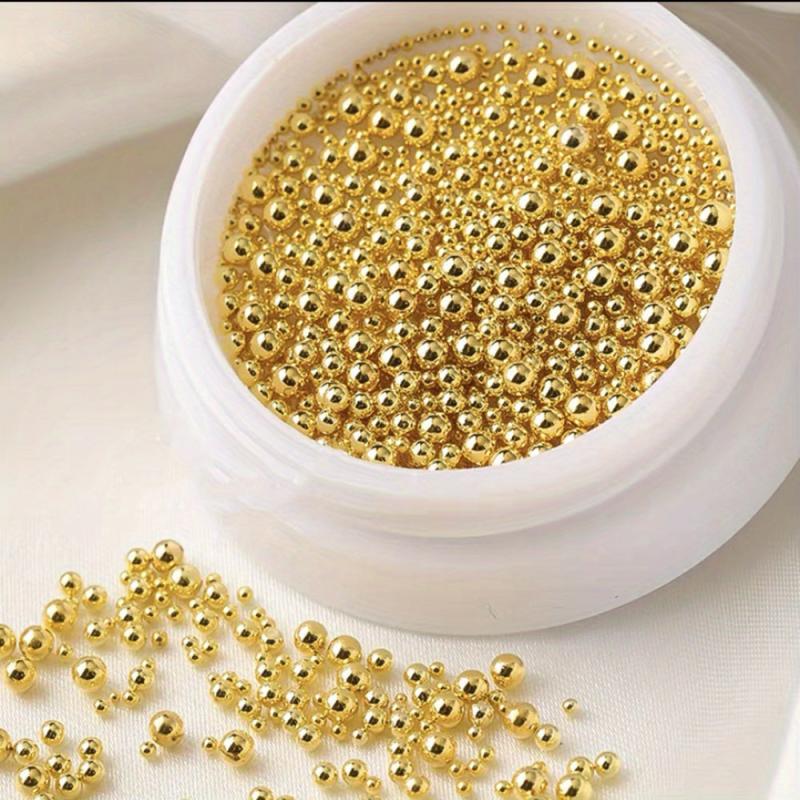 Mini Micro Stainless Steel Nail Ball Bead for DIY or Salon 3D Nail Caviar