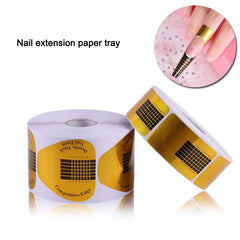 Acrylic Gel Nail Tips Extension Stickers & Curl
