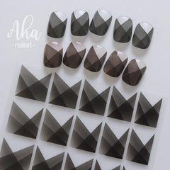 French Geometric Lines Nail Decals Manicures Decorations