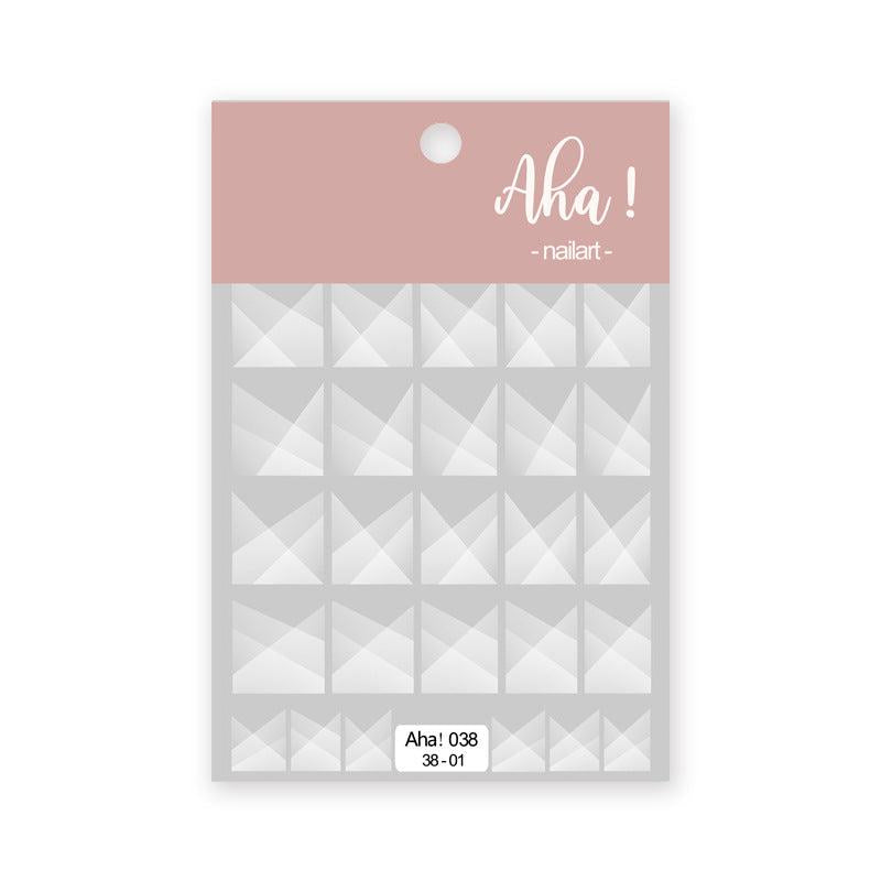 French Geometric Lines Nail Decals Manicures Decorations