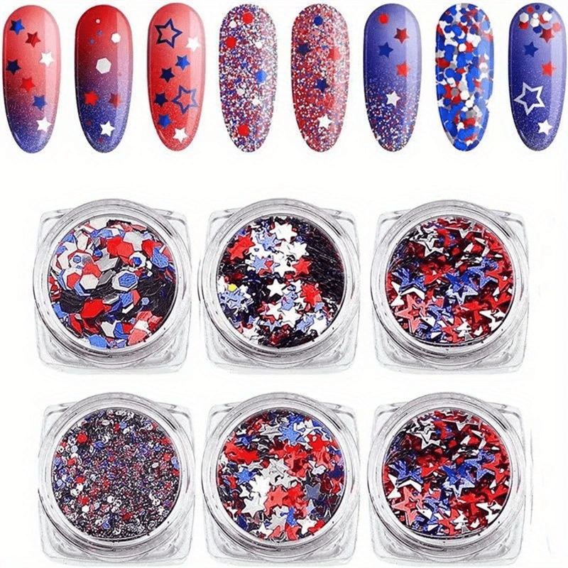 Holographic Silver Nail Art Sequins 3D Acrylic Nail Supplies