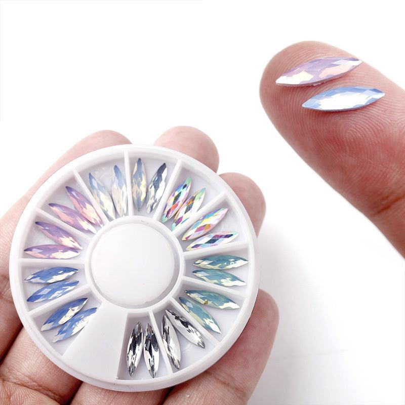 3D Acrylic Nail Art Tips Decoration Gem Wheel