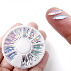 3D Acrylic Nail Art Tips Decoration Gem Wheel