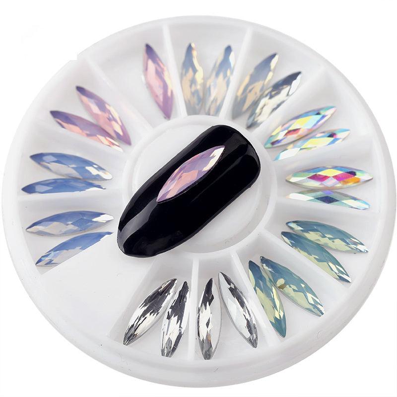 3D Acrylic Nail Art Tips Decoration Gem Wheel