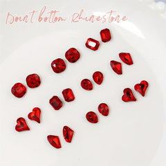 20 Grids Heart Rhinestone Nail Art Jewelry Crystal Glass Accessories