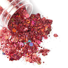 9 Colors Hexagon Chunky Glitter Holographic Stickers Sequins Nail Glitter