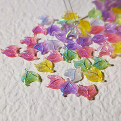 50 Pcs Aurora Fox Rhinestones Resin Flat Base Nail Art Strass Decorations