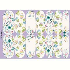 Easter Cartoon Nail Polish Stickers - Bunny Egg Nail Strips for Women and Girls
