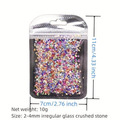 Metallic Crystal Chips Nail Sequins Flakes 10g Bag
