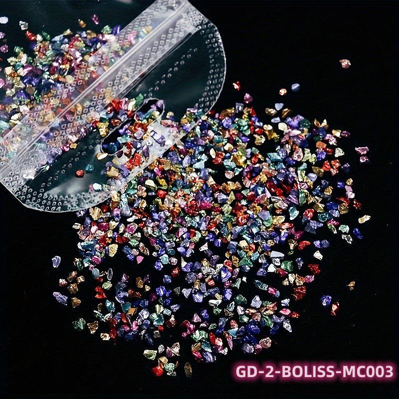 Metallic Crystal Chips Nail Sequins Flakes 10g Bag