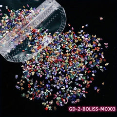 Metallic Crystal Chips Nail Sequins Flakes 10g Bag
